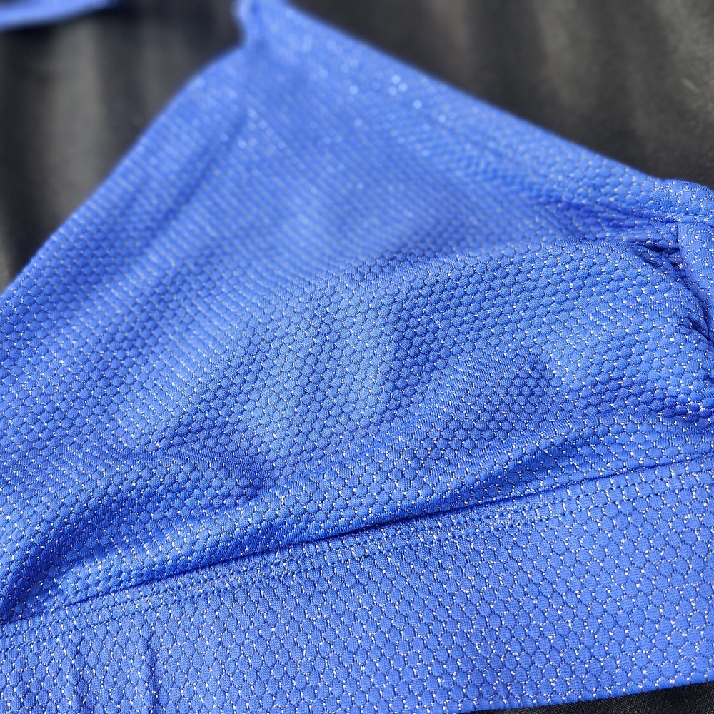 Time And True Juniors Blue Sparkle Bikini Swim Top XL image 2